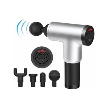 Enshall Siyah Darbeli Titreşimli Şarjlı Sporcu Masaj Tabancası