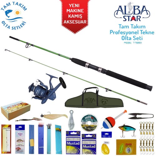 Alba Star Tam Takım Profesyonel Tekne Olta Seti