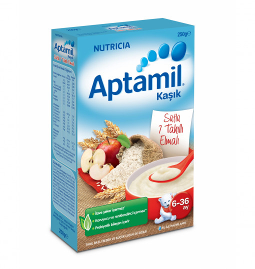 Aptamil Sütlü 7 Tahıllı Elmalı Kaşık Maması