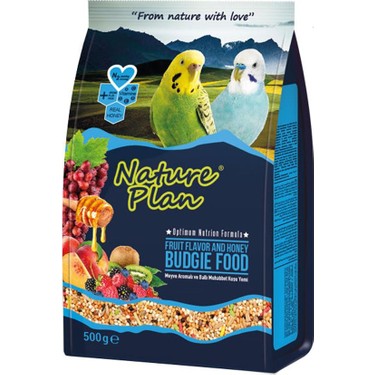 Nature Plan Meyveli ve Ballı Muhabbet Kuşu Yemi
