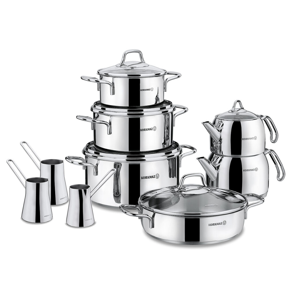 Korkmaz Perla Çelik Çeyiz Seti