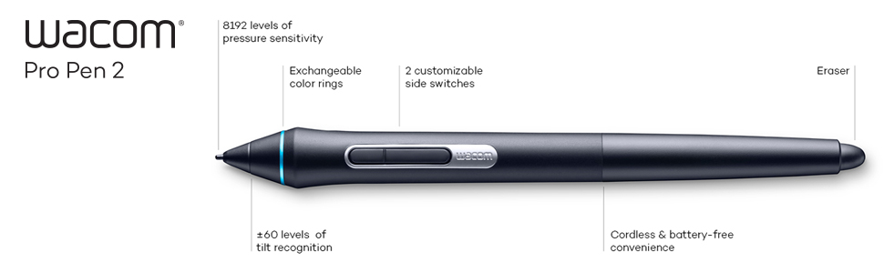 Wacom Kp504E Pro Pen 2 Çizim Kalemi