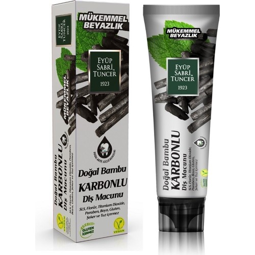 Eyüp Sabri Tuncer Doğal Bambu Aktif Karbonlu Diş Macunu