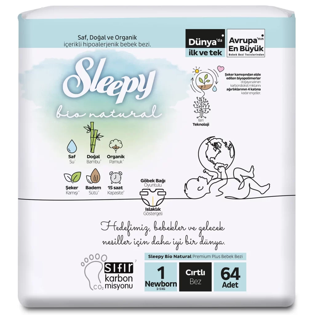 Sleepy Bio Natural Yenidoğan Bebek Bezi