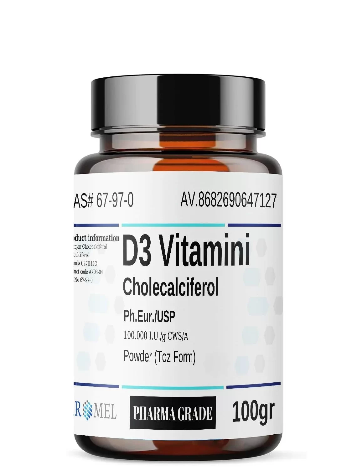 Aromel D Vitamini Kolesalsiferol 100 Gr D3 Vitamini Aktif 7