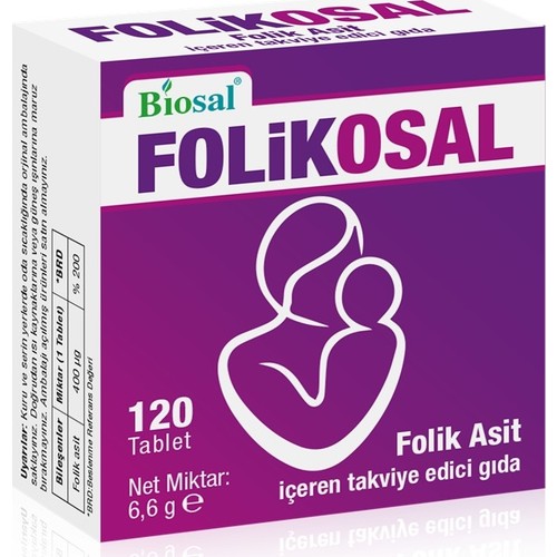 Folik Asit 400 Mcg 120 Tablet (Biosal Folikosal)