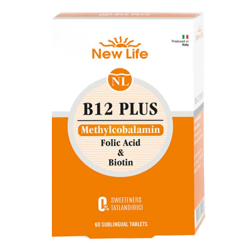 Newlife B12 Plus Methylcobalamin B12 Vitamini Folik Asit Biotin