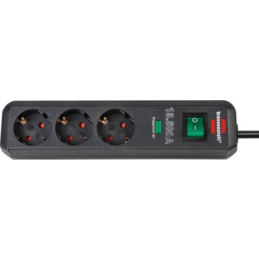 Brennenstuhl Eco Line 13.500 mAh 3'lü Akım Korumalı Priz
