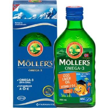 Möllers Tutti Frutti Omega 3 Balık Yağı Şurup