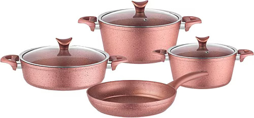 Taç Master Cook 7 Parça 4'lü Granit Tencere