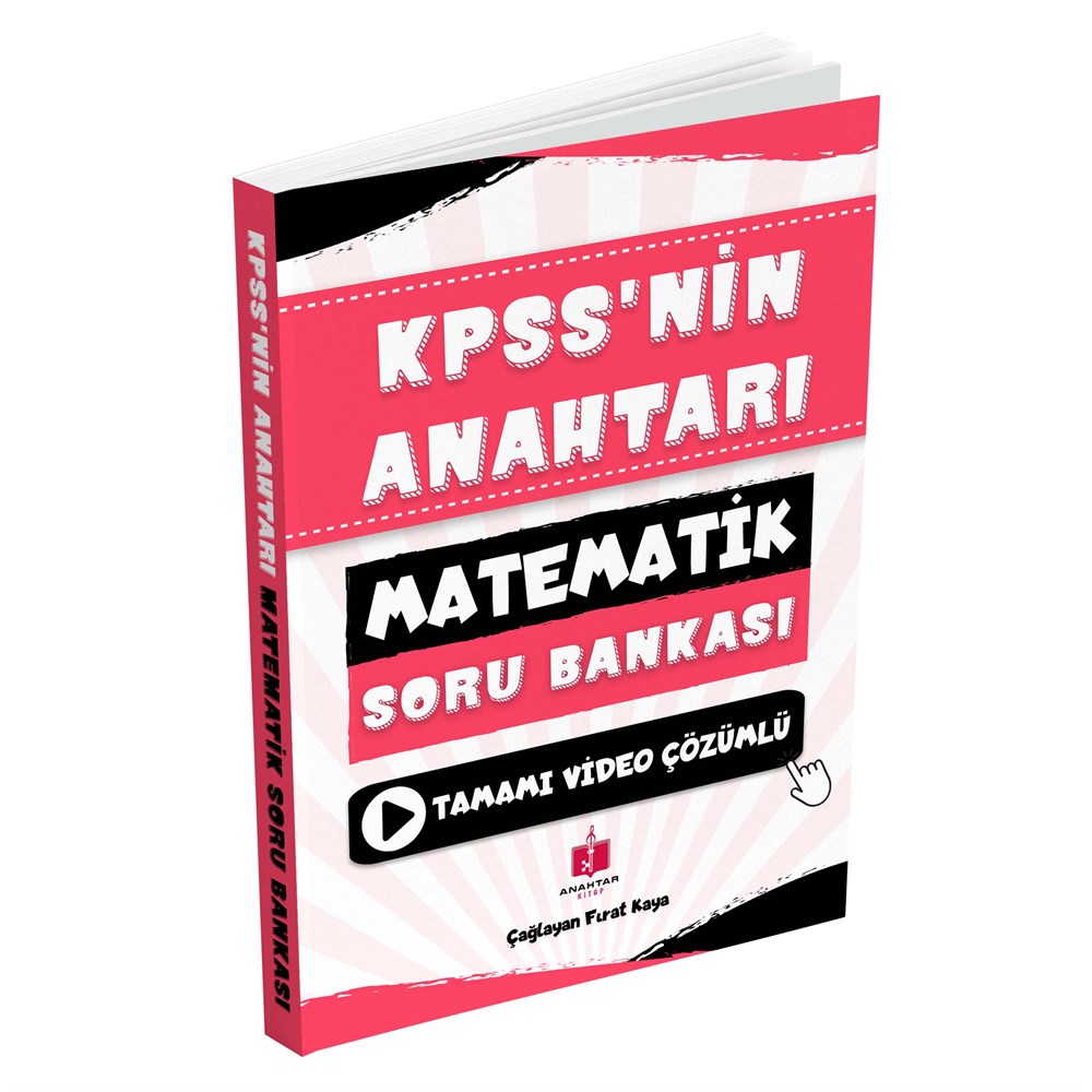 Anahtar Kitap KPSS'nin Anahtarı Matematik Tamamı Video Çözümlü Soru Bankası