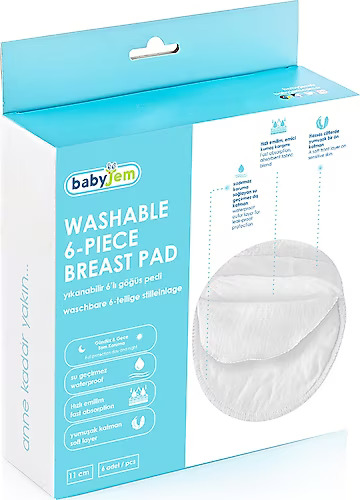 Babyjem Yıkanabilir Göğüs Pedi