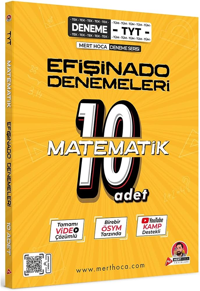 Mert Hoca Yayınları Tyt Matematik Efişinado 10 Deneme