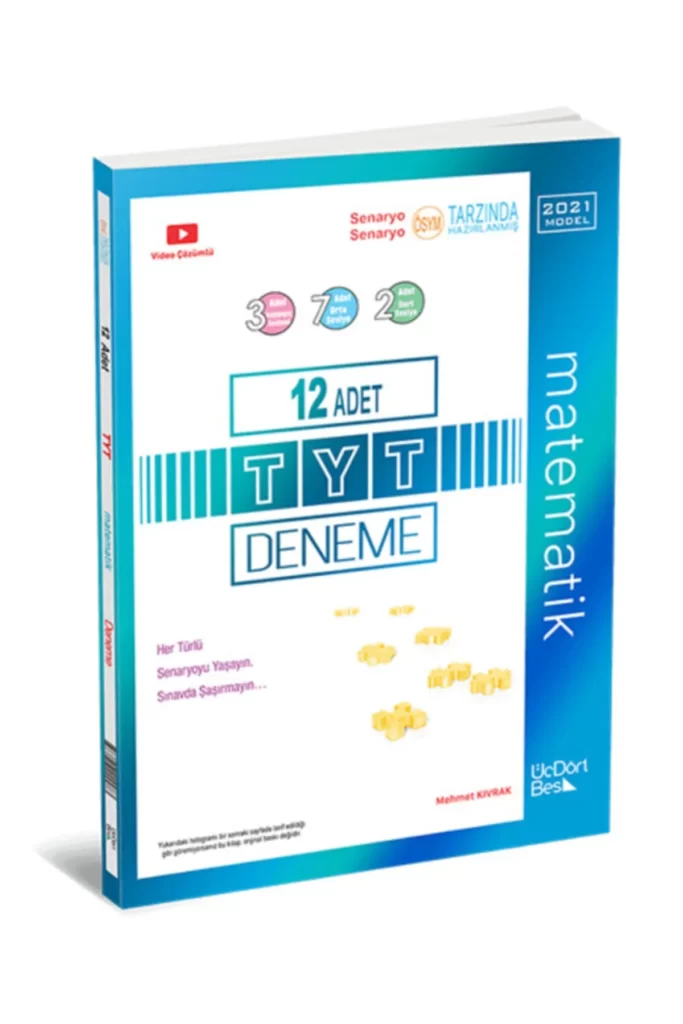 Tyt Matematik 12'Li Deneme Üç Dört Beş Yayınları