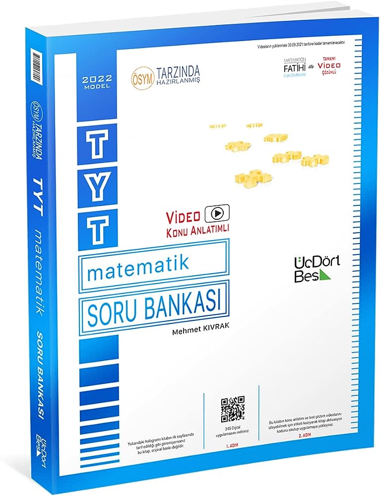 Tyt Matematik Soru Bankası Üç Dört Beş Yayıncılık