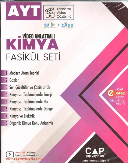 ÇAP Yayınları – AYT Kimya Seti