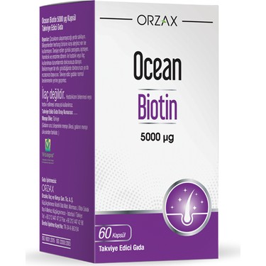 Ocean Orzax Biotin 5000 Mcg 60 Kapsül