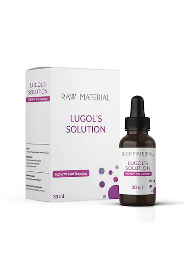 Raw Material Lugol’s Solution İyot %2 Damla 30 ML