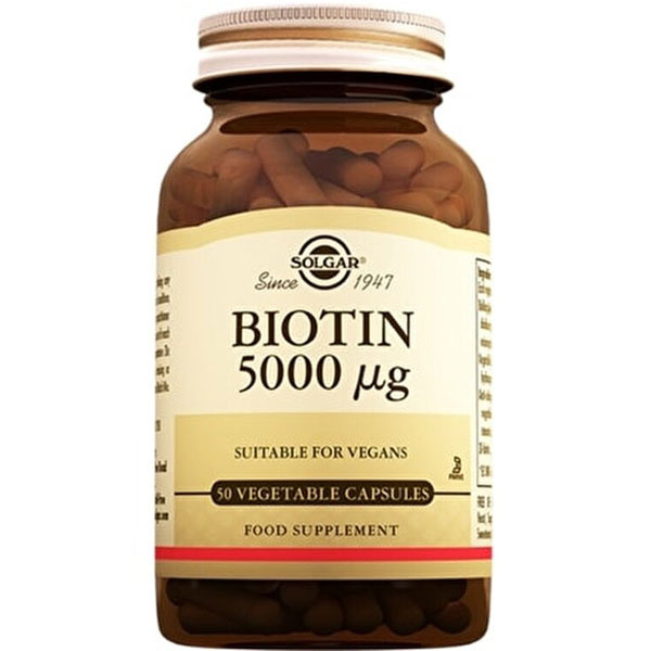 Solgar Biotin 5000 Mcg Takviye Edici Gıda 50 Kapsül
