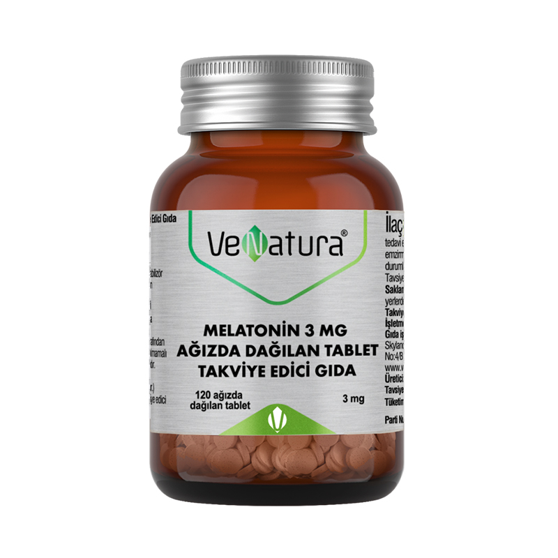 VeNatura Melatonin 3 mg 120 Ağızda Dağılan Tablet
