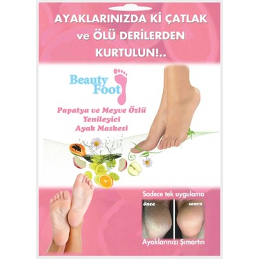Beauty Foot Papatya ve Meyve Özlü Yenileyici Ayak Maskesi