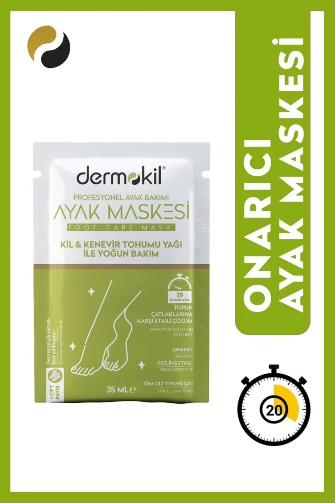 Dermokil Kil & Kenevir Yağlı Ayak Maskesi
