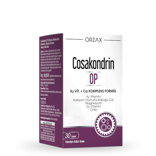 Orzax Cosakondrin OP K Vitamini Takviyesi