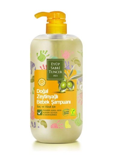 Eyüp Sabri Tuncer Doğal Zeytinyağlı Vegan Bebek Saç ve Vücut Şampuanı
